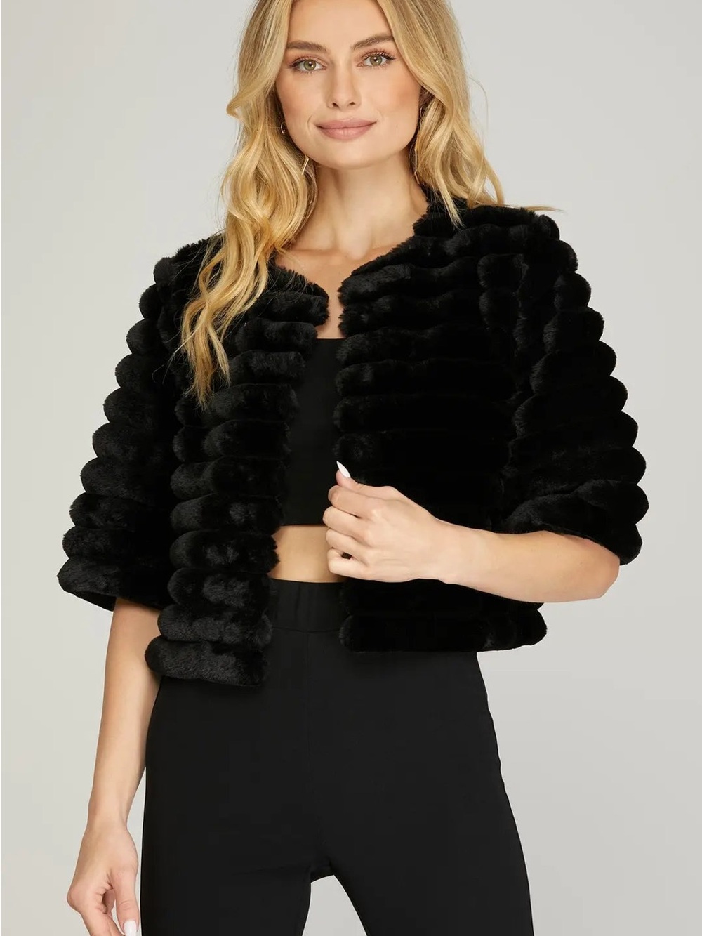 BCBG Faux Fur Jacket